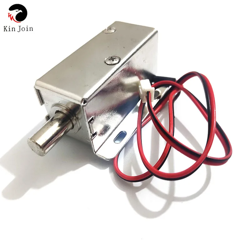 Small electromagnetic lock 12V or 24V DC locker electronic lock mini electric bolt lock supermarket round mouth lock