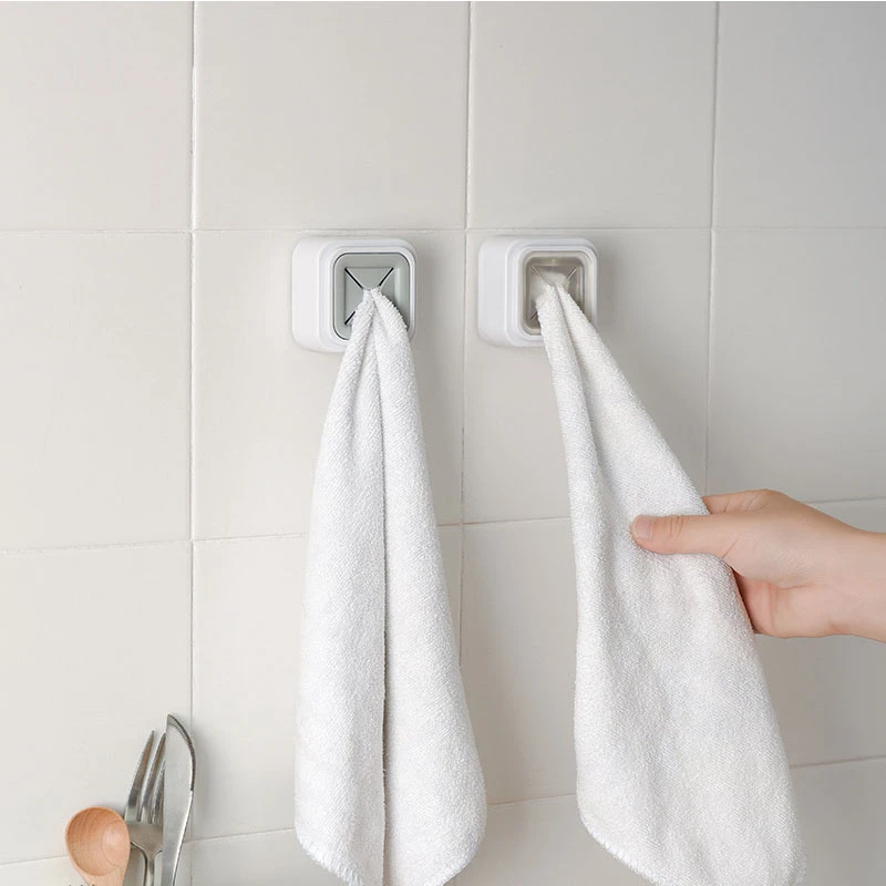 Towel Hook Kitchen Storage Towel Clip Aprons Storage Plug Strong Suction Wall Sucker Hanger Rack Bathroom Decoration