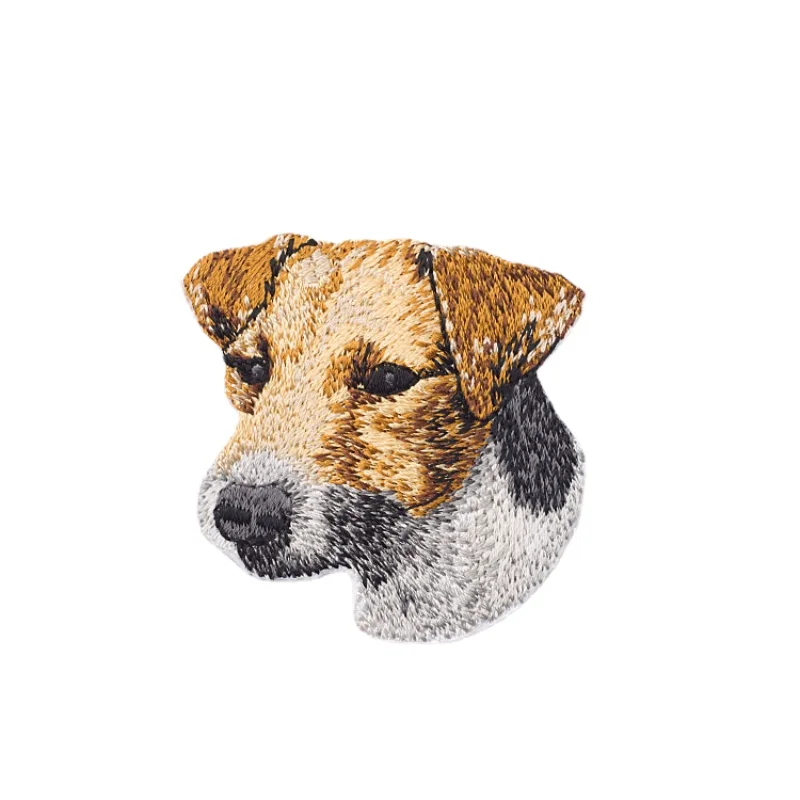 Creative DIY Embroidery Patch Pet Dog Iron-on Patches for Clothing Decorative Appliques Hat Bag T-shirt Heat Transfer Stickers