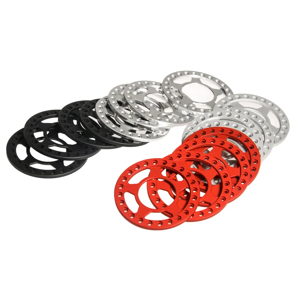 AXSPEED 4Pcs Aluminum Alloy Replacement Beadlock Ring for Axial SCX10 TRX-4 1/10 RC Crawler Car 1.9inch Wheel Rims Parts