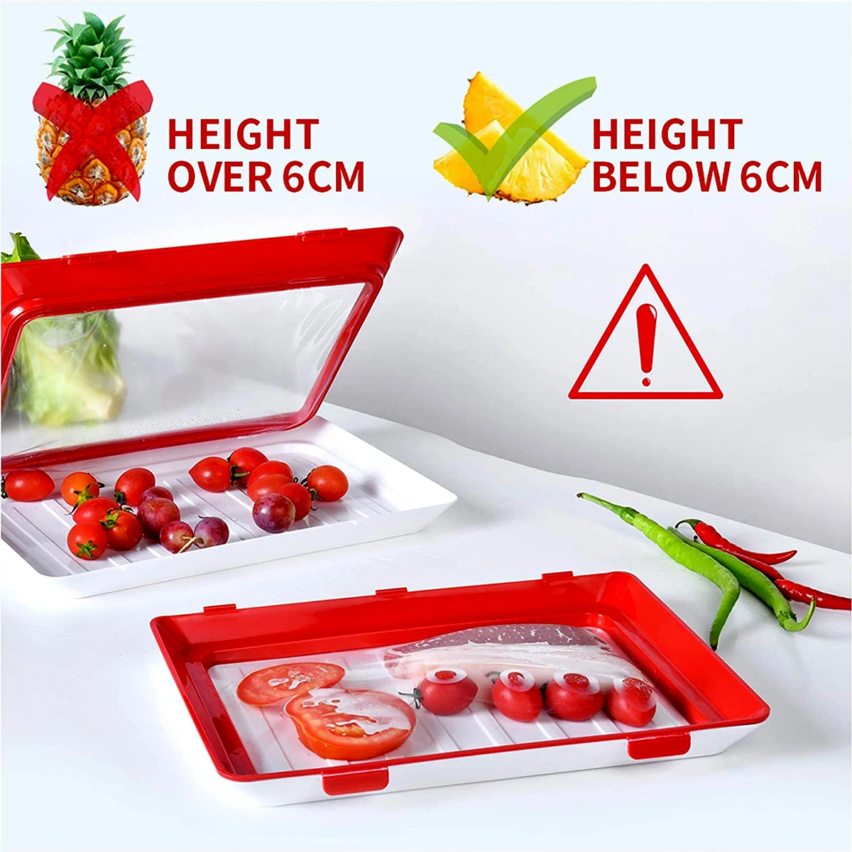 Durable Food Preservation Trays Creative Elastic Film Tray Keeping Food Fresh Container Dishwasher Freezer Safe Reusable Plates