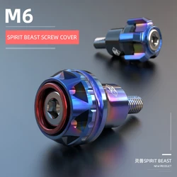 Geest beest schroef cover motorfiets universal aluminium CNC kawasaki accessoires body decoratie nummerplaat 6mm schroef