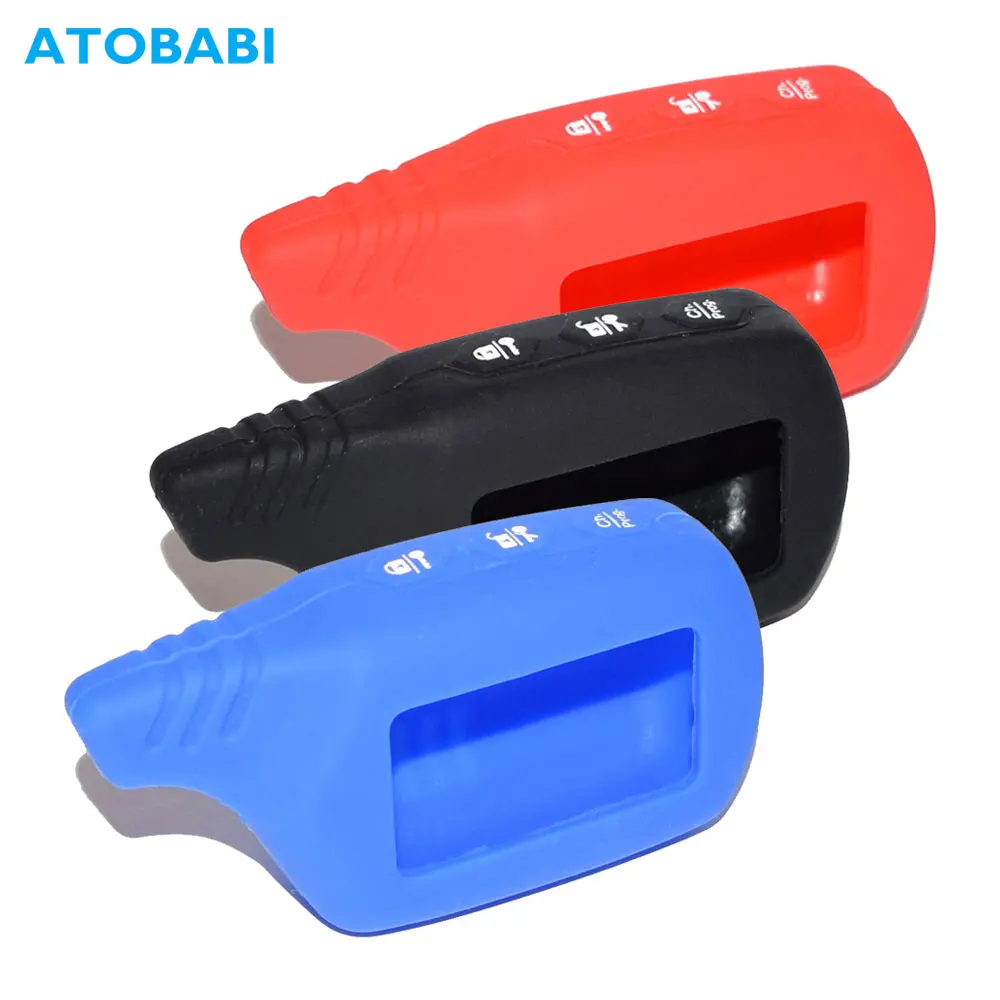 Housse de clé en Silicone pour Starline B9 B6 V7 A61 A91 Starlionr, alarme de voiture bidirectionnelle, transmetteur LCD, porte-clés, coque de télécommande