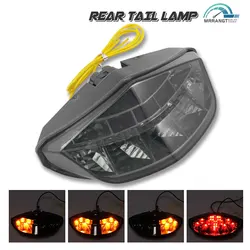 For Ducati Monster 696 795 796 1100S 1100 EVO Diesel Chrome Rear Tail Light Brake Turn Signals Integrated LED Light ABS Rear