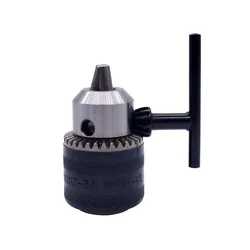 1pcs 1.5-10mm B12 3/8 Thread Drill Chuck Conversion Drill Chuck 1/2 M12x1.25  Wrench Into Electric Drill Keyless 3 Jaw Chuck