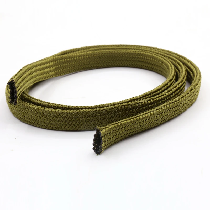 

5m/10m/20m High Density Sleeves soft cotton Nylon Sleeve Wire DIY HiFi Speaker Power Audio Wire Shock Absorber Braided Cable