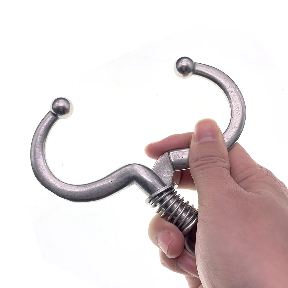 Cow Stainless Steel Ox Nose Ring Captive Cattle Equipment Pliers Clip Traction Free Punching Pasture Veterinary Farming Tools image 3