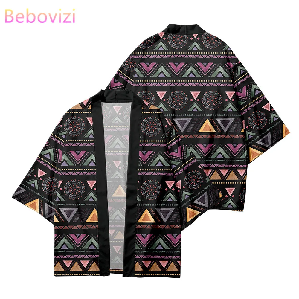 

Japanese Streetwear Cardigan Women Men Harajuku Haori 2021 Plus Size 5xl 6XL Geometry Samurai Cosplay Kimono Top Yukata Clothes