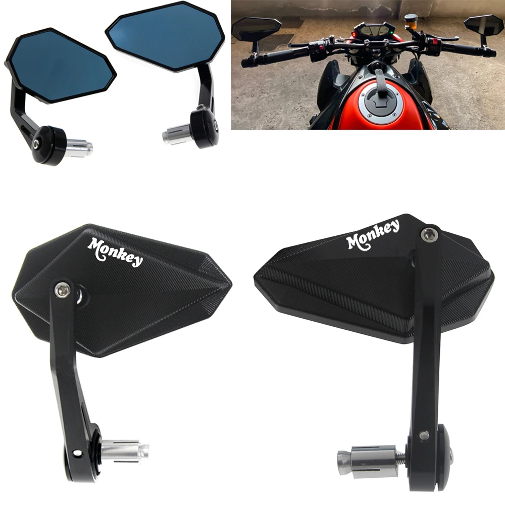 

CNC Aluminum Motorcycle Bar End Mirror Handlebar for Honda MONKEY 125 2018 2019 2020 2021 2022