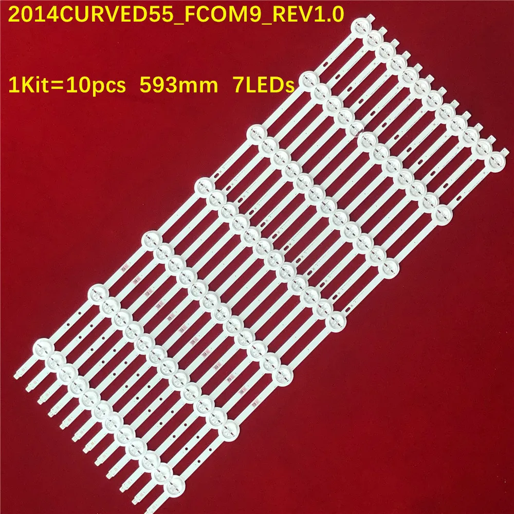 12PCS LED Backlight Strip 2014CURVED55 SVS550AB5 for 55PUS8700 12 55PUS8700/12 55CA9550 LTA550FW01 L55H9600A-CUD LED55XT810X3DU