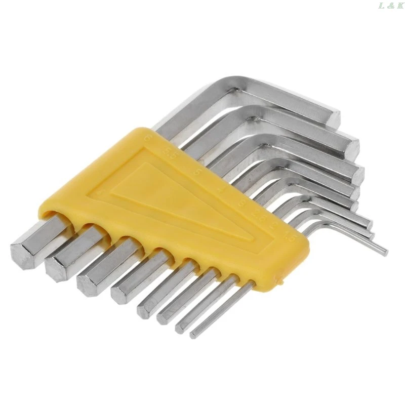 8pcs Allen Key Hexagon Wrench Tools Set Spanner Screwdriver Kit 1.5mm -6mm Bicycle Cycling Repair Tool