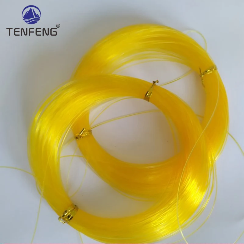 100M Fishing Lines 0.3-0.6 mm Strand Large Handle Boat Fish Line Yellow High Strength Nylon Fishing Line Fishing Tackle Pesca