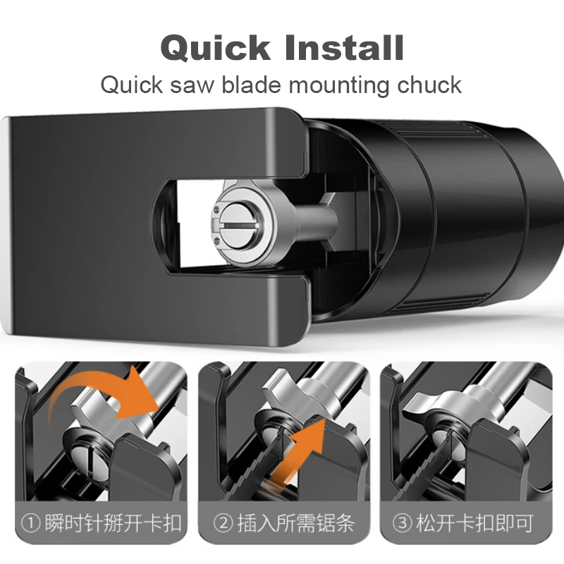 Multifunctional Reciprocating Saw Conversion Head  Metal Cutting Wood Cutting Tool Drill Attachment With 3 Blades Power Tool