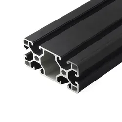 4080 Black Aluminum Profile Extrusion European Standard Anodized Linear Rail Aluminum Extrusion Profile for CNC 3D Printer Parts