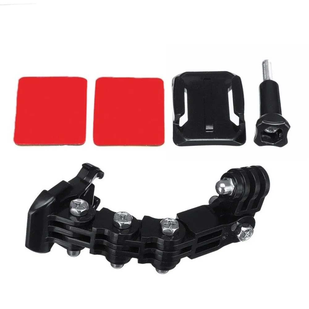 

For Xiaomi yi 4K Gopro Hero 8 7 6 5 4 SJCAM sj4000 Eken H9 Action Camera Accessories Motorcycle Helmet Mount Curved Adhesive Arm