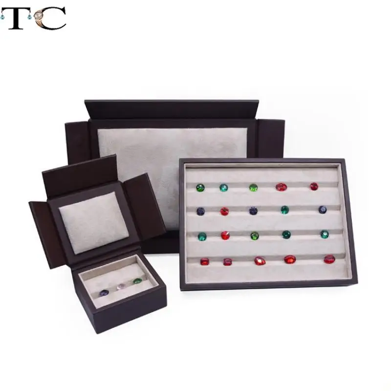 Bare Diamond Display Storage Box with Lid Jewelry Box Ring Face Collection Display Box Colorful Treasure Box At The Counter