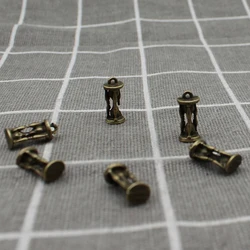 10 pcs/lot 16*6mm Antique bronze Vintage Charms Hourglass Pendant Fit Bracelets Necklace DIY Metal Jewelry Making X1892