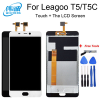 Original New For LEAGOO T5 LCD Display Touch Screen Digitizer Assembly Panel Digital Replacemen Leagoo T5C T 565 LCD Sensor