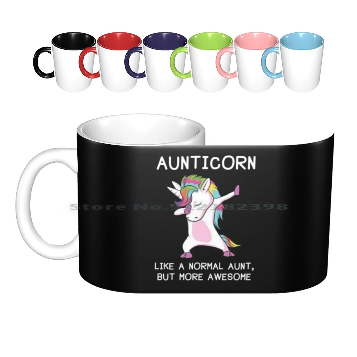 Aunticorn Unicorn Aunt Ceramic Mugs Coffee Cups Milk Tea Mug Aunticorn Aunt Auntie For Aunt Aunt Unicorn Unicorn Aunt Unicorn