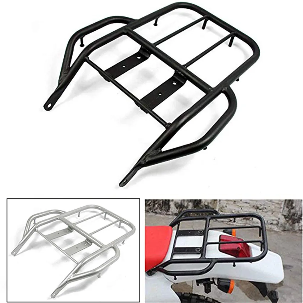 For Honda XR250 XR400 1996-2004 Luggage Holder Cargo Shelf Mount Bracket Rear Rack With Handle Grip Motorcycle Accessories