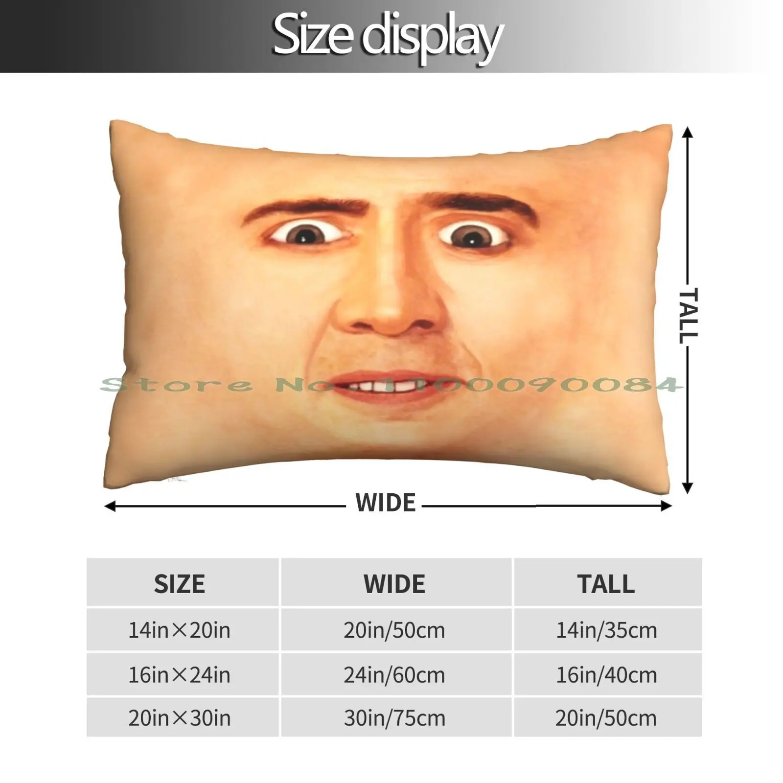 Nicolas Cage Full Face Pillow Case 20x30 50*75 Sofa Bedroom Jennifers Megan Fox Film Aesthetic Jennifer Check Pink Halloween