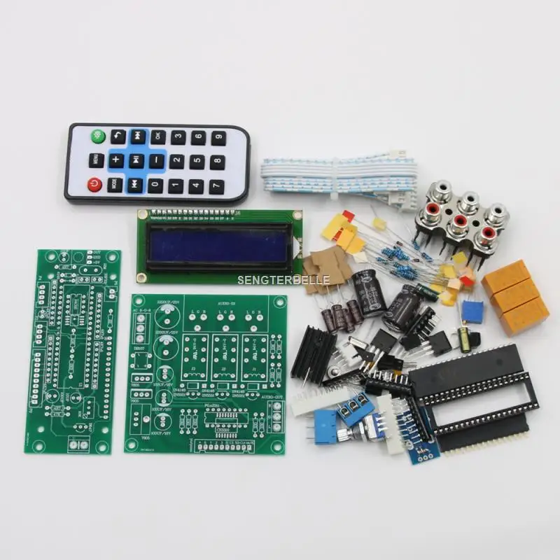 

Hifi CS3310 Remote Control Preamplifier board Kit Audio Pre-amp Board 3 way input