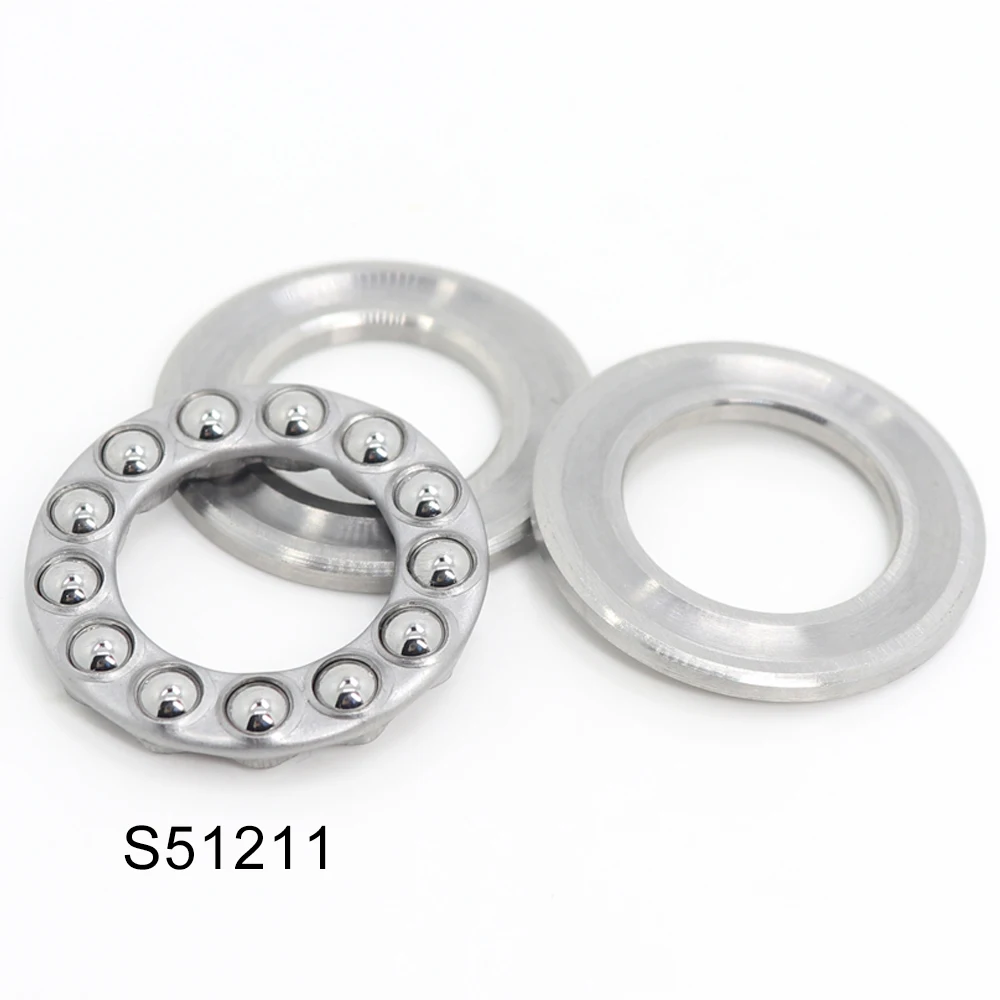 S51211 Bearing 55*90*25 mm 1PC ABEC-1 Stainless Steel Thrust S 51211 Ball Bearings