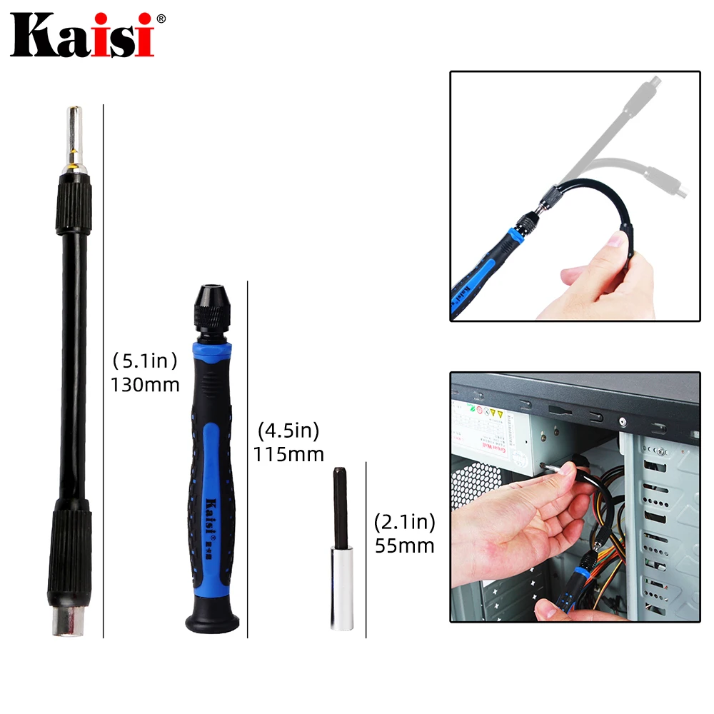 Kaisi Screwdriver Set Precision Screwdriver Tool Kit Magnetic Phillips Torx Bits 126 in 1 For Phones Laptop PC Repair Hand Tool