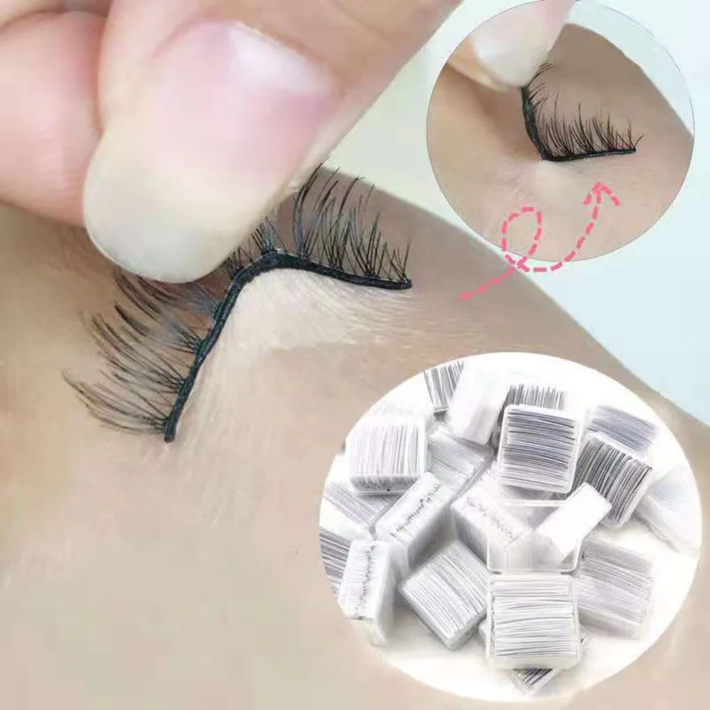 17 pairs/box glue-free eyelash strips, self-dipping eyelash strips, reusable, self-dipping eyelash strips, hypoallergenic