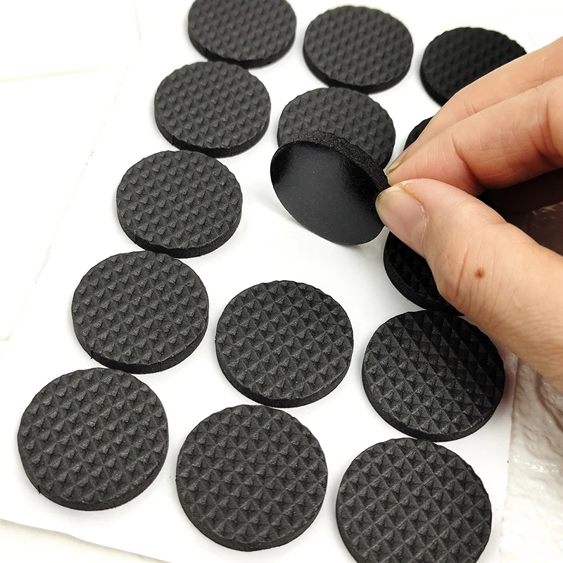 10 Set Black Self Adhesive Non-slip Mat Sticky Pads Anti Slip Rubber Furniture Leg Feet Rug Felt Pads Cover Table Feet