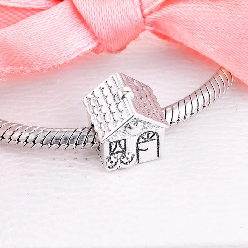 

Подходит для браслетов CKK Sweet Home Charms 100% серебряные бусины 925 пробы Бесплатная доставка