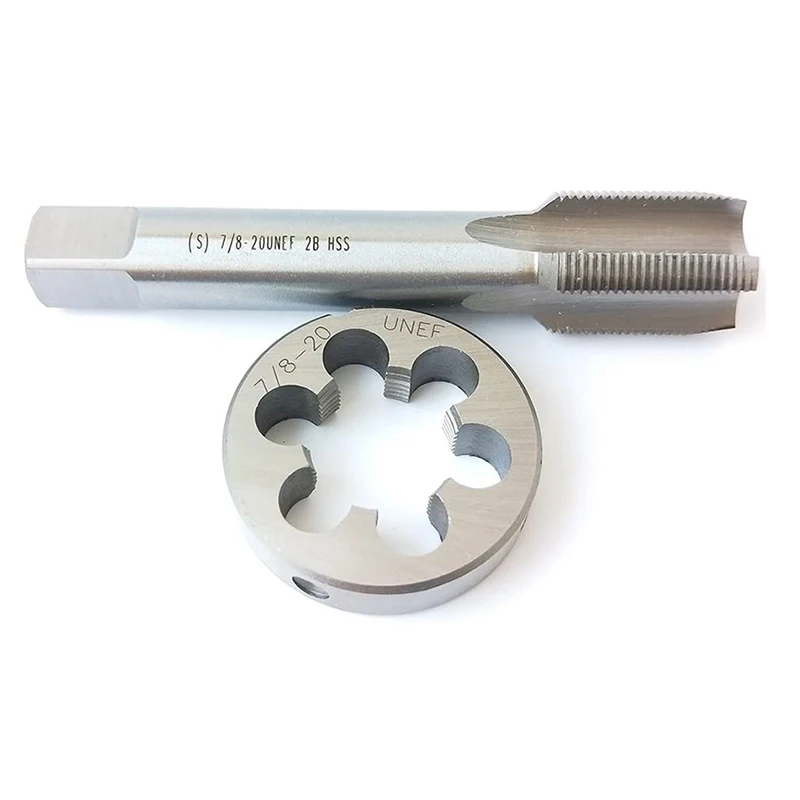 

7/8-20 HSS Tap And Die Set UNEF Machine Thread Tap and UNEF Round Thread Die Right Hand