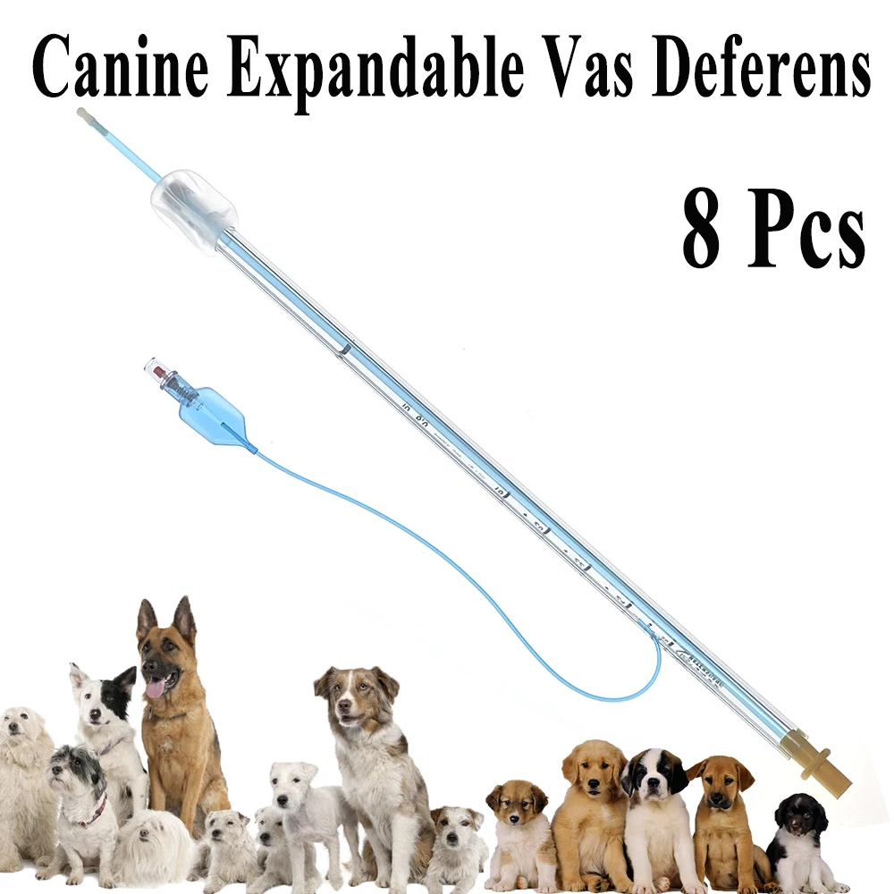 

8PCS New Disposable Pet Dog Canine Accurate Artificial Insemination Catheter Pipe Tube Plastic Sperm Injection Device Supplies