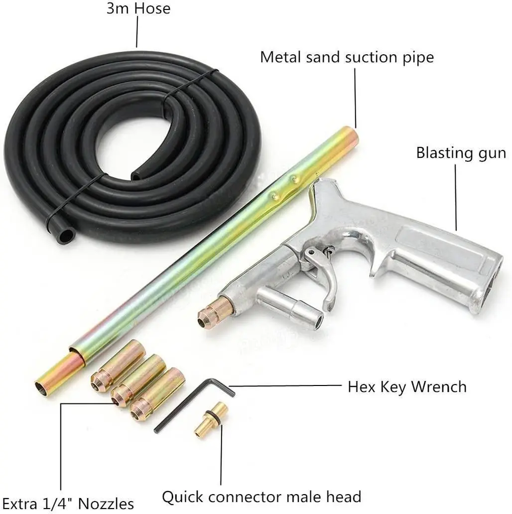 HOLDWIN Xịt Không Cát Blaster Xi Phông Ăn Vụ Nổ Súng Hút Nhám Phun Cát Súng
