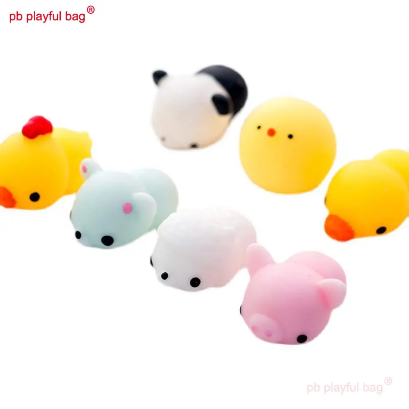 20 ชิ้น/ล็อตน่ารักสัตว์บีบของเล่นมินิเปลี่ยนสี Squishy บีบนุ่มเหนียวความเครียดบรรเทาเด็กตลกคริสต์มาสของขวัญ ZG53