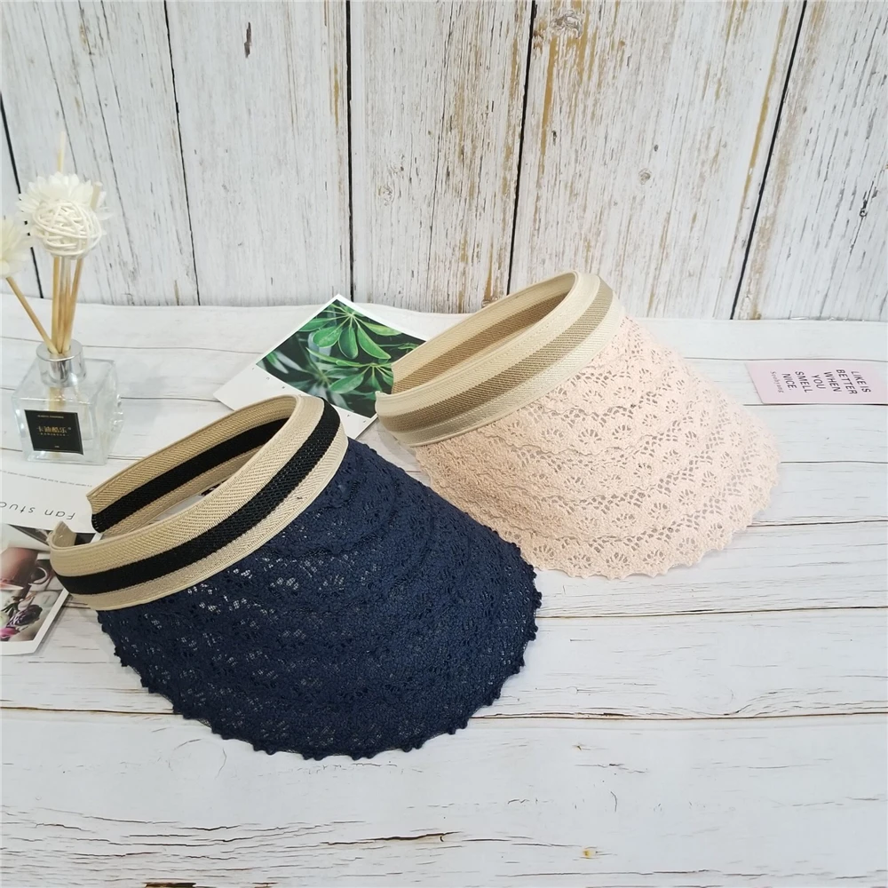 

Summer Sky Hat, elegant lace, no-top Baseball Cap, Korean version, Sun Block hat WS-2548