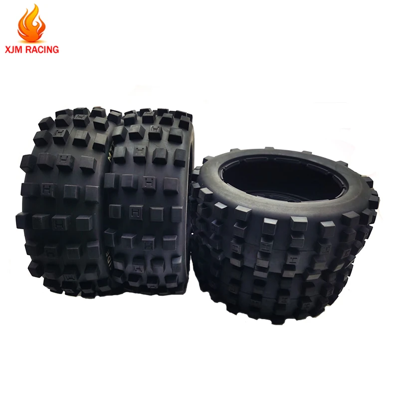 XJM Racing Off-road Tires Big Tread Tire Skin Kit for 1/5 Losi 5ive T Rofun Rovan LT Kingmotor X2 DDT FID DBXL RC CAR PARTS