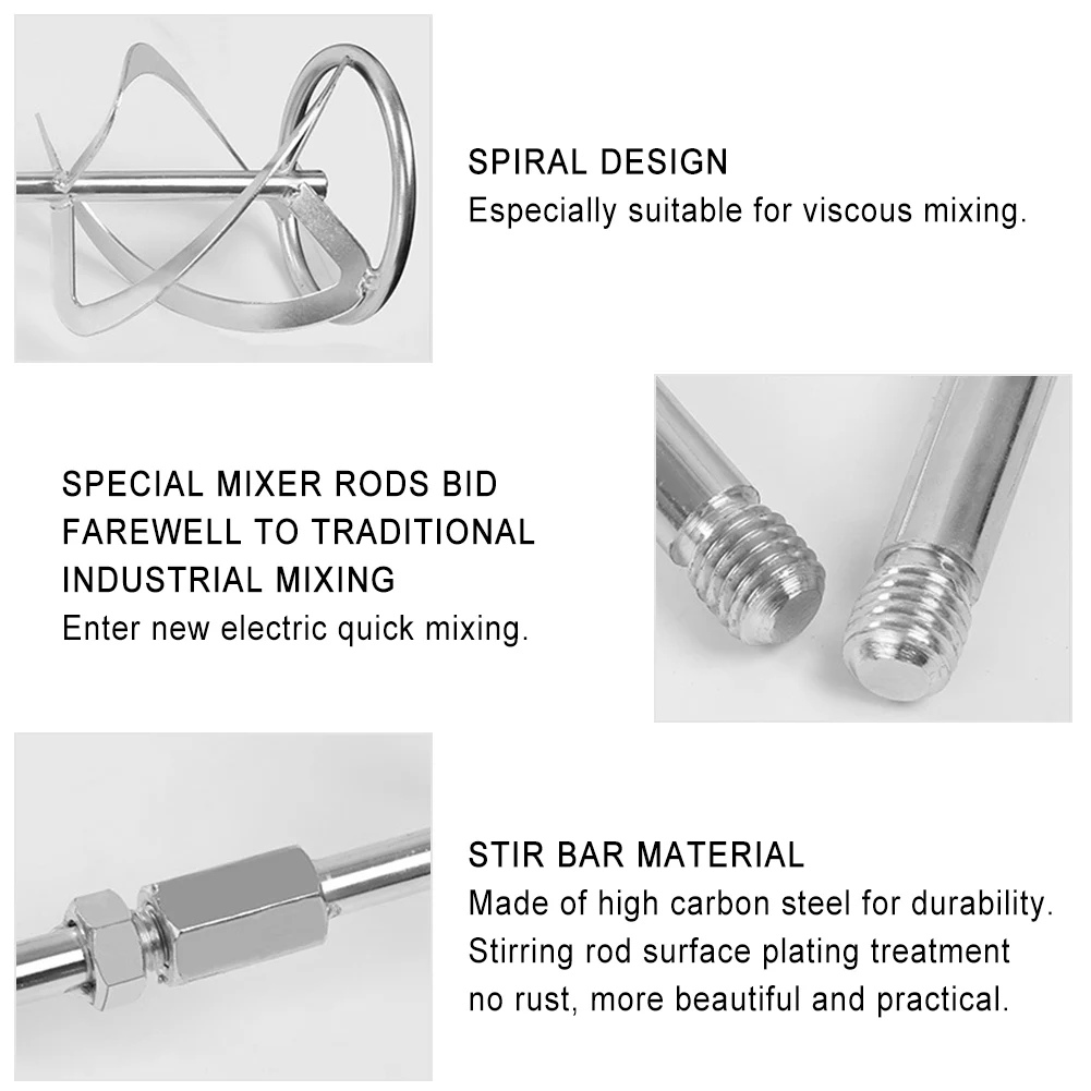 Hand Paint Mixer Single Shaft Professional Electric Putty Coating Mixing Machine Tools Only mixer rod