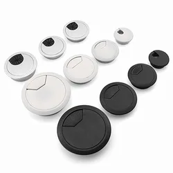 1/2/5/10Pcs 35/50/53/60/80Mm Pc Computer bureau Plastic Tule Tafel Kabel Netjes Draad Gat Cover Cap Plug