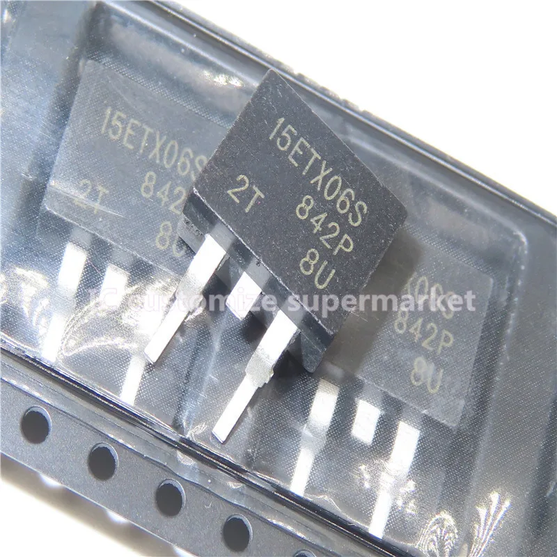 10 unids/lote 15ETX06S TO-263 600V 15A SMD triodo