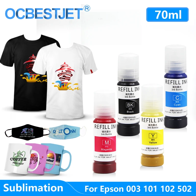 

003 Sublimation Ink For Epson ET-2700 ET-2750 L4150 ET-3750 L4160 L6160 L6170 L6176 L6190 L3110 L3150 L5190 Eco-Tank Printer