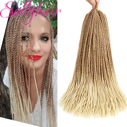 Sallyhair Synthetic Senegalese Twist 30strands/pack Thin Senegal Twists Blonde Ombre Crochet Braids Braiding Hair Extension