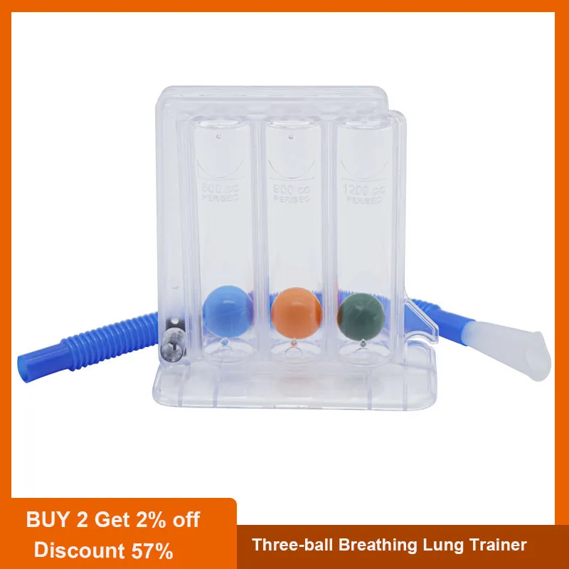 

Three-ball Breathing Trainer Vital Capacity Exerciser Rehabilitation Exercise Incentive Spirometer lung Trainer Accessories