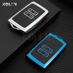 TPU Car Smart Key Case Cover Shell Fob For Renault Koleos Kadjar Clio Megane Captur Espace Kangoo Sandero Talisman Accessories