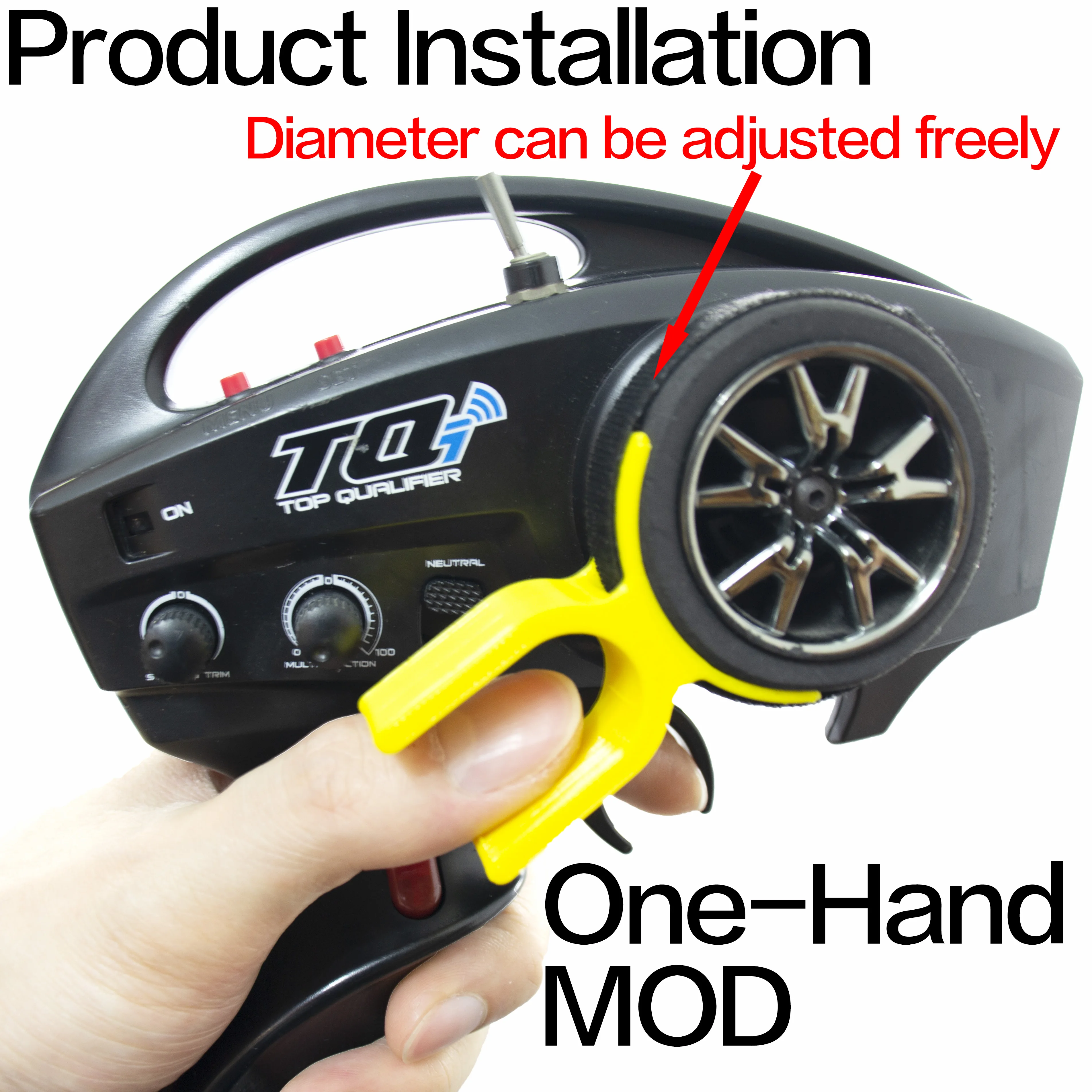 【PODTIG】RC Universal Remote Control ONE HAND MOD TRAXXAS TRX4 SLASH MAXX