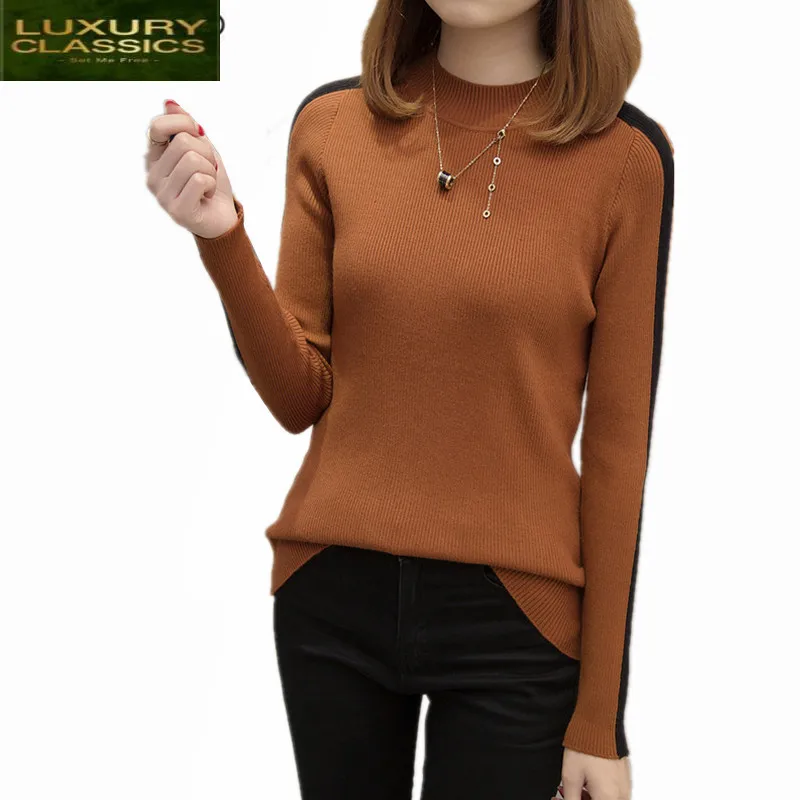 

Sleeve Top 2021 Long Winter Sweater Women Autumn Knitted Pullover Spring Korean Style Ladies Clothes Sueter Mujer LWL848