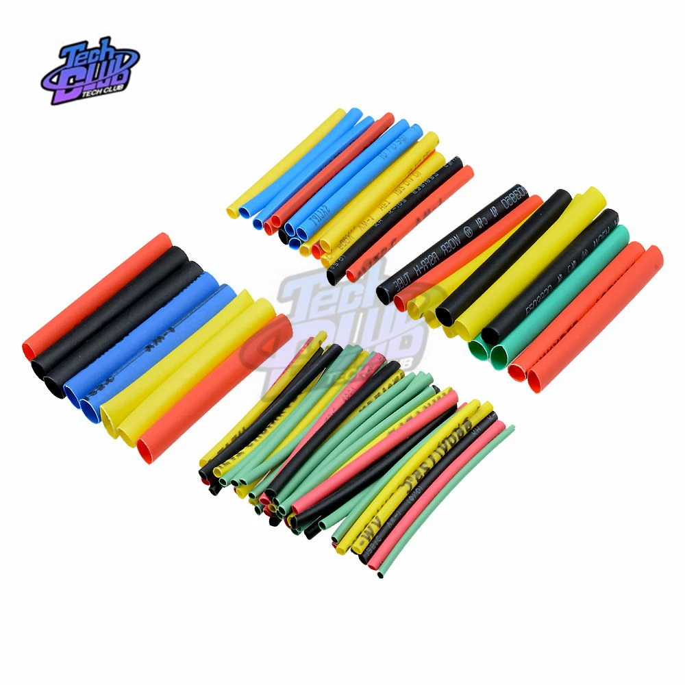 127/328/530Pcs Heat Shrink Tube Wire Cable Assorted Polyolefin Heat Shrink Tubing 2:1 Halogen-Free Tube Cable Sleeves Wrap Wire