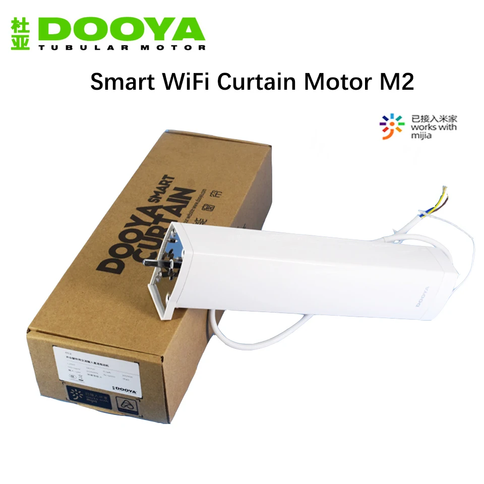 Dooya Smart Curtain Motor M2 With Curtain Track, Mijia APP Remote Control Motorized Electric Rail System For Smart Home