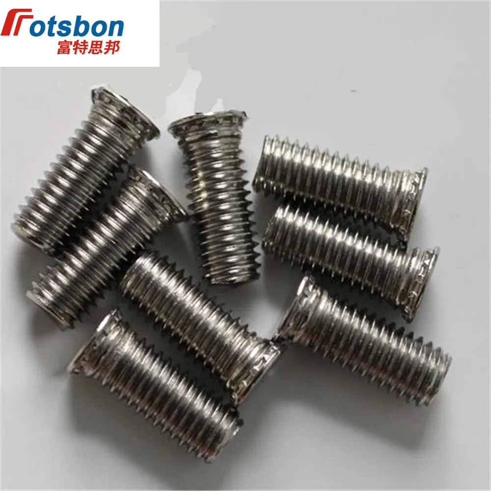 FHS-M5-12 Round Head Studs Self-clinching Blind Rivet Protruding Stud Clinch Screw Platen Screws Sheet Metal Vis PCB Panels Vis