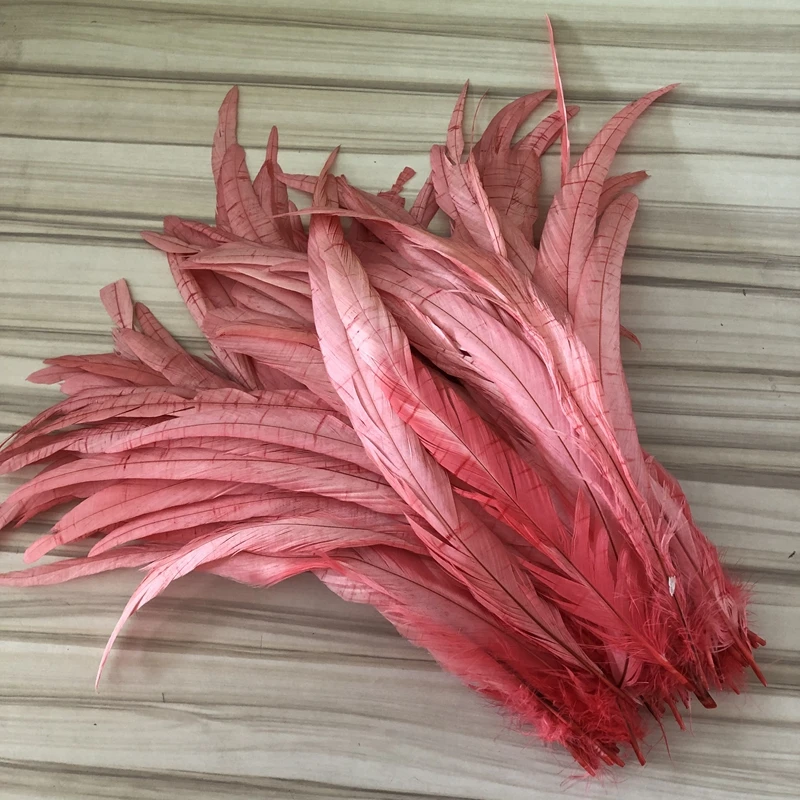 50-500pcs per lot Natural chicken tail feathers 10-12 inch 25-30 cm Rooster cock coque feather DIY wedding carnival decorations